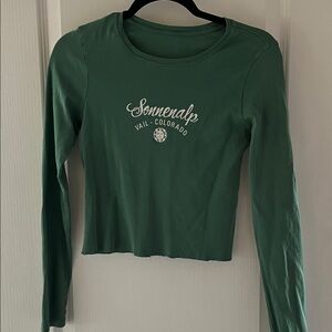 Green Long Sleeve Top